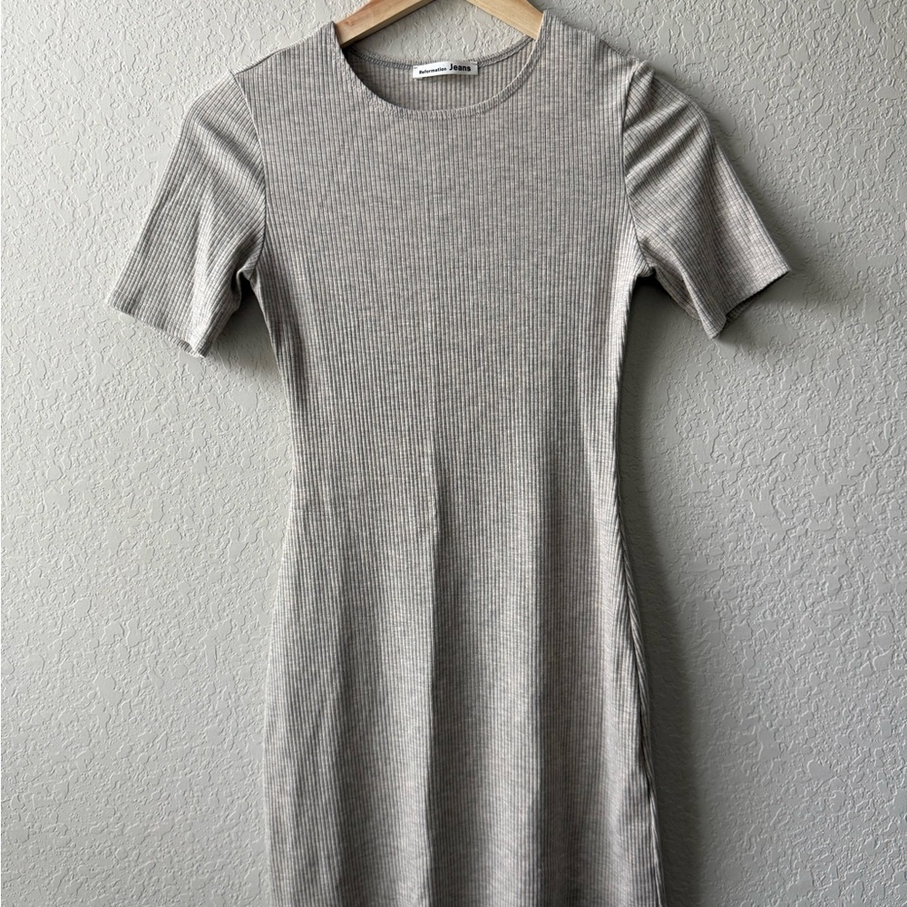 Reformation Jeans Kendy Ribbed Dress